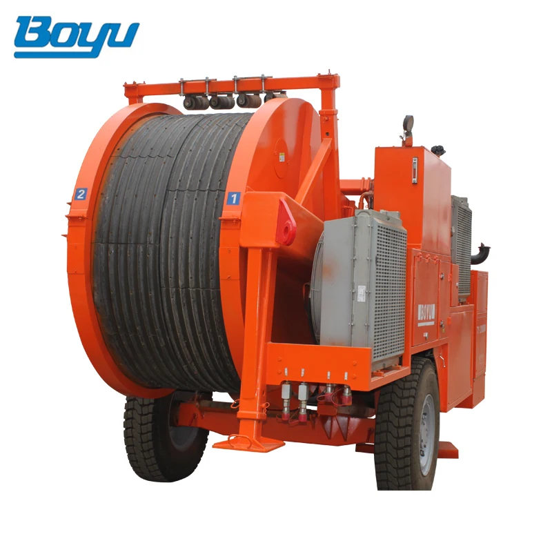 97kw(130hp) Hydraulic Cable Pulling Tensioner For Stringing
