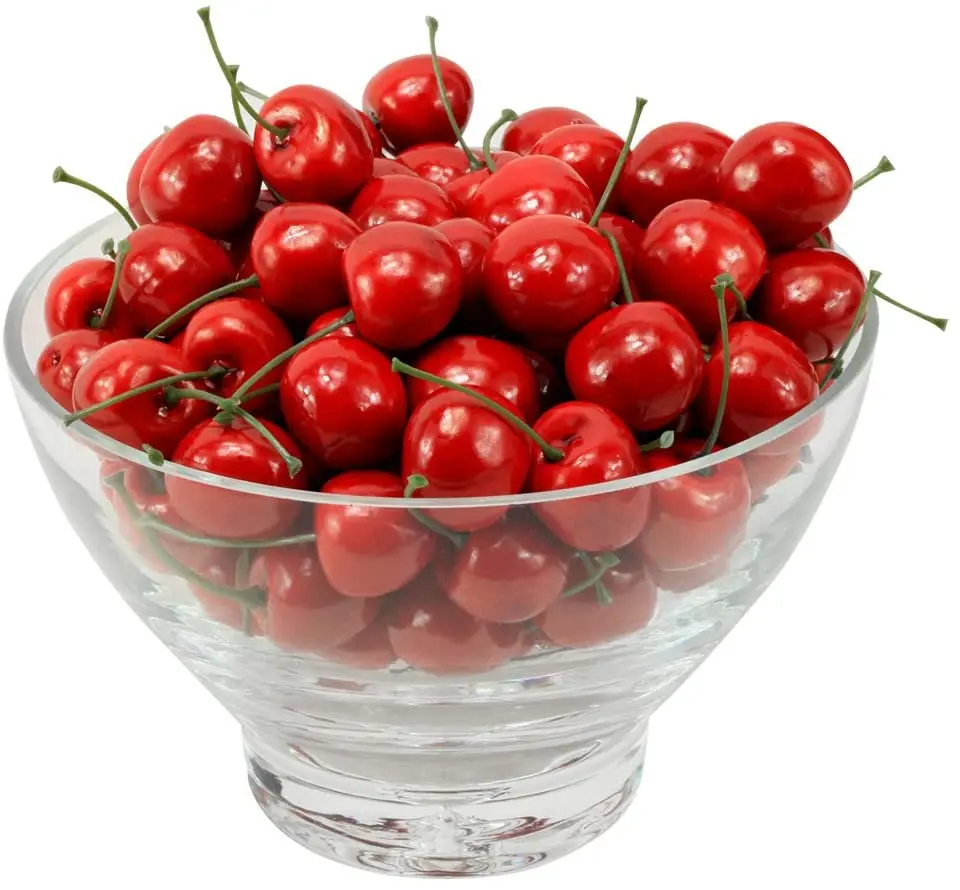 Artificial Faux Cherry Decorations Cherry Fake Fruit Model for Party Cabinet Photography Prop Cognitive Toy