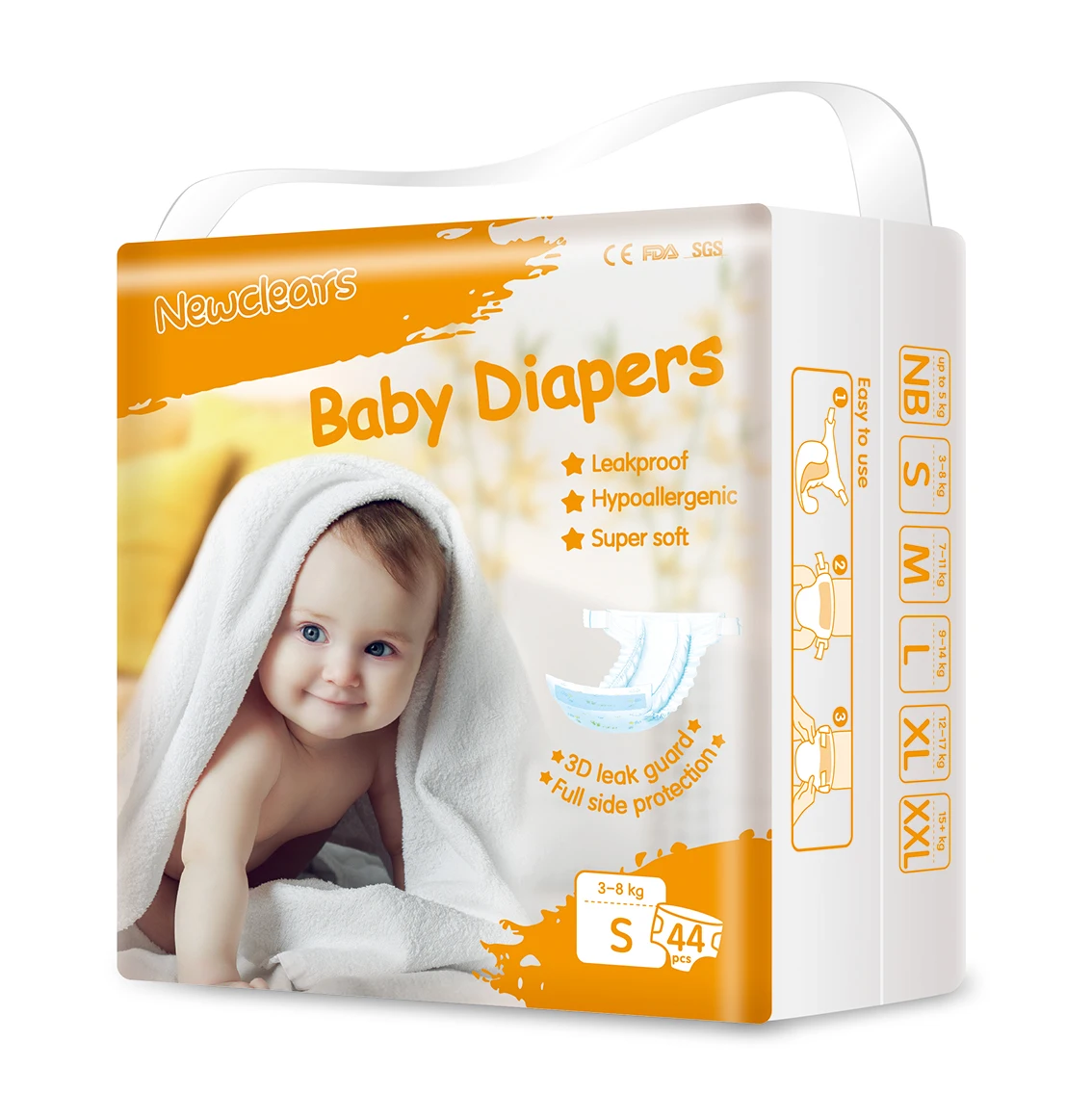 hot selling fine disposable  baby diapers  nappy  from China manufacturer