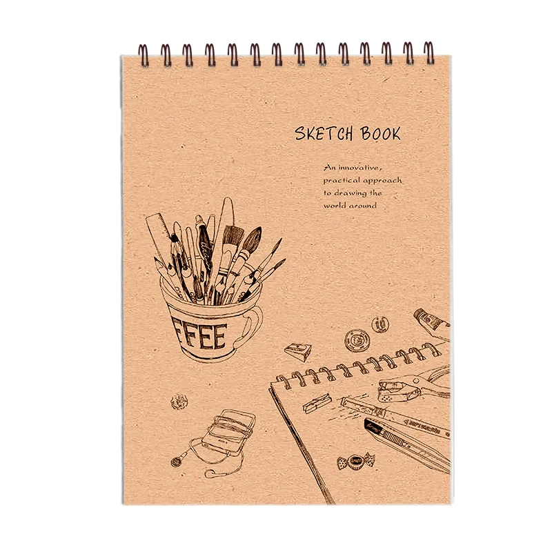 Custom animated cover sketchbook for drawing by fashion studio designer sketching