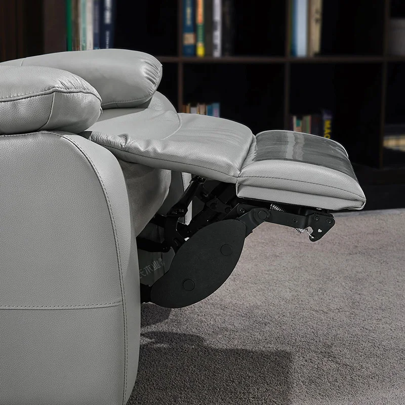 Modern Lazy Multifunctional Single Arm Leather Recliner Sofa Chairs With Footres