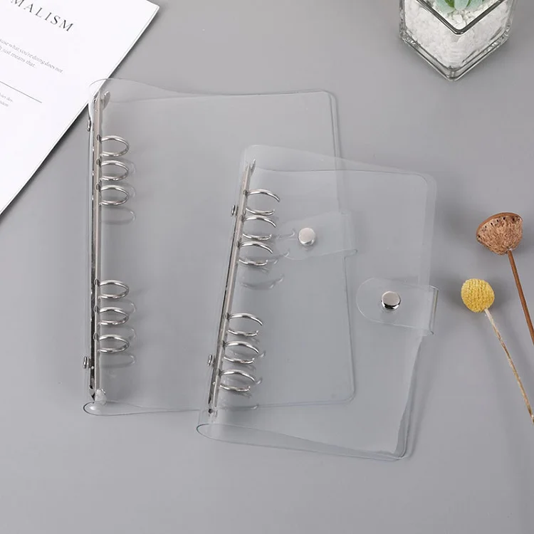 Wholesale PVC A5 A6 A7 Cover Waterproof Planner 6 Ring Binder Folder