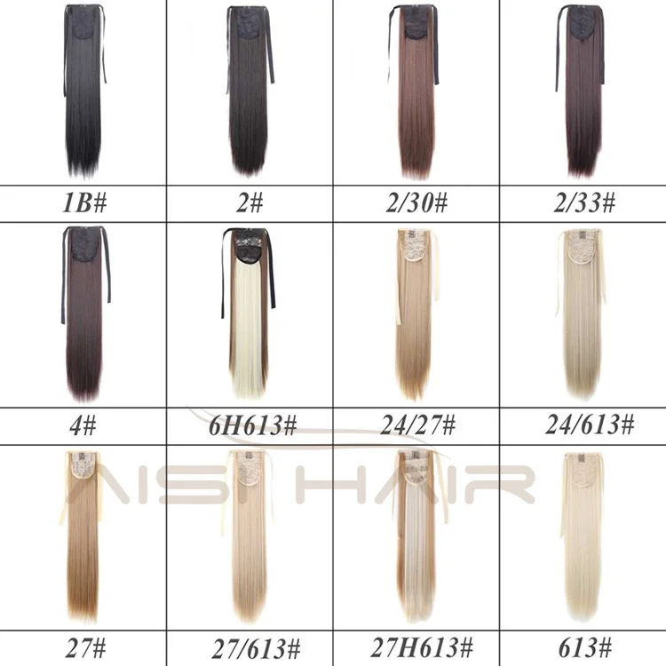 Aisi Hair длинная прямая повязка синтетический конский хвост термостойкая волокнистая заколка для волос женщин