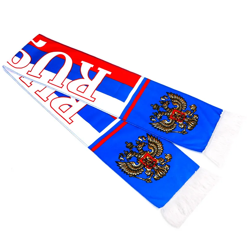 2022 г., шарф из акрила высокого качества для Кубка мира в Катаре, трикотажный шарф для футбольного клуба, швейцарский шарф по индивидуальному заказу, 100%