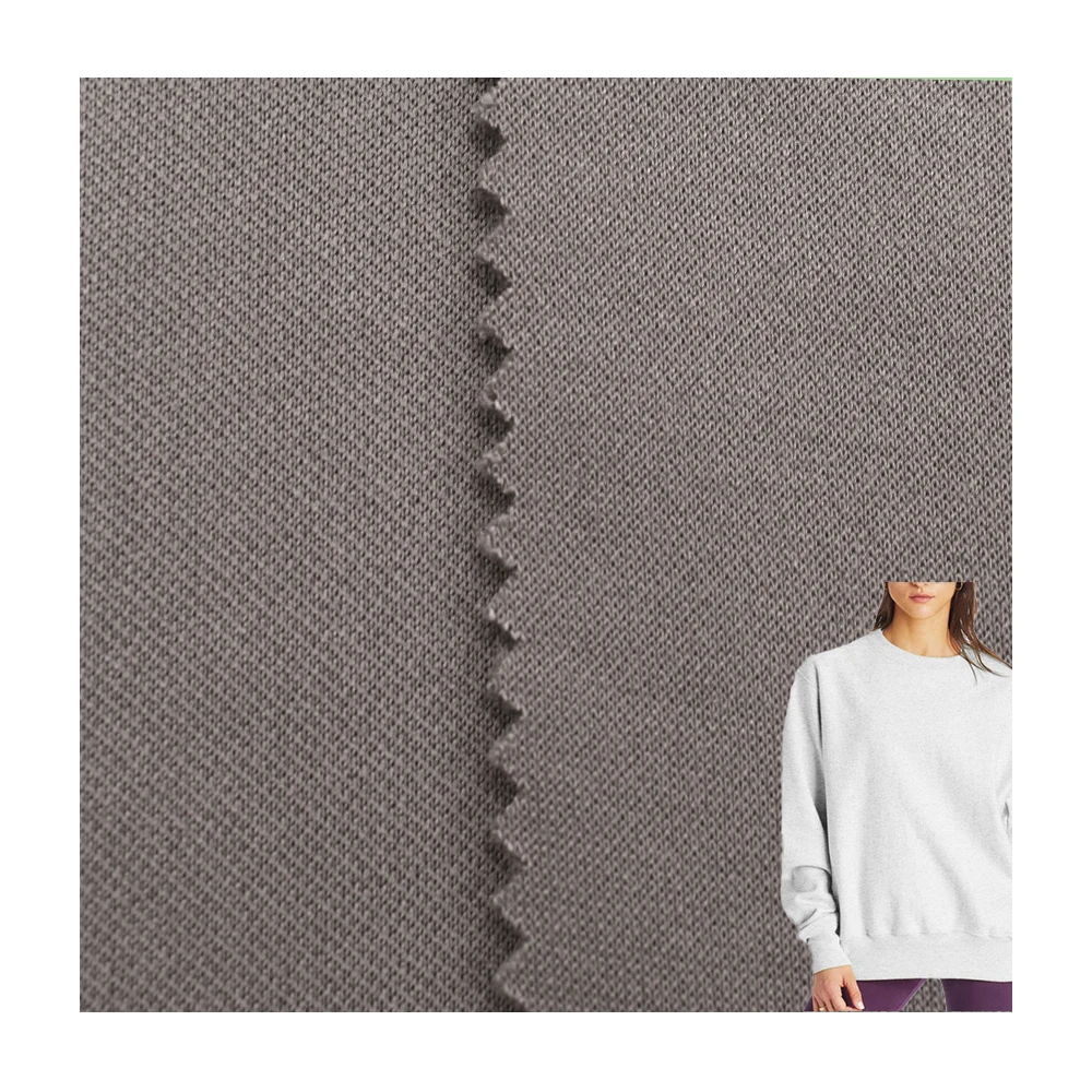 Cotton imitation air layer double knitted pique spandex polyester Space scuba fabric for Coat