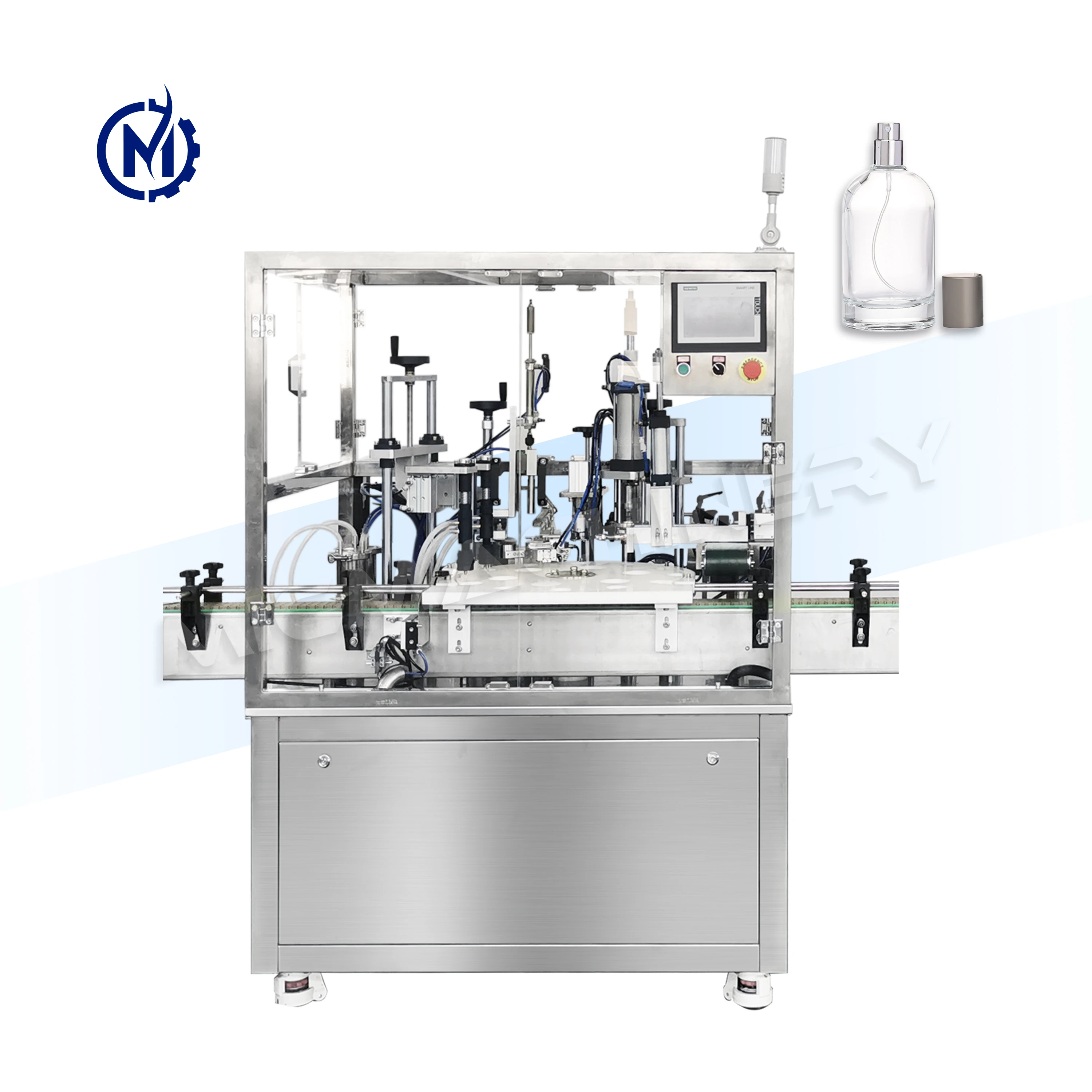 Automatic 50ml 100ml manual vial bottle scent fragrance perfume filling crimping machine