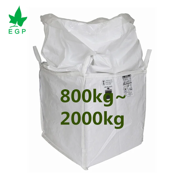 EGP Jumbo Bag Bean Bag FIBC Bulk Big Bag Factory wholesale 500kg 1000kg 1200kg 1500kg 2000kg 1ton 2 Ton