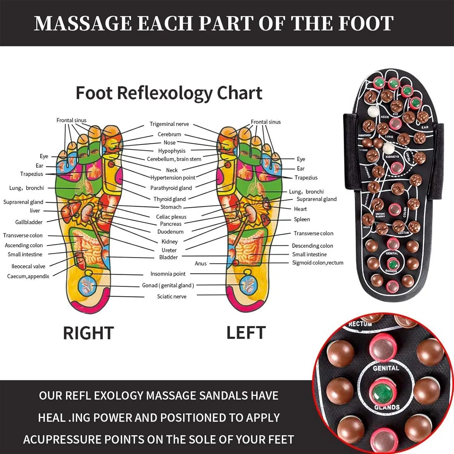 Hot Sale Blood Circulation Massager Acupressure Foot Care Improve Blood Circulation Massage Slipper