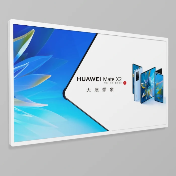 Standing Floor 31.5 Inch Color E Ink Display Totem Battery Powered Eco-Friendly Technology Half-Year Usage Time E-Paper Screen