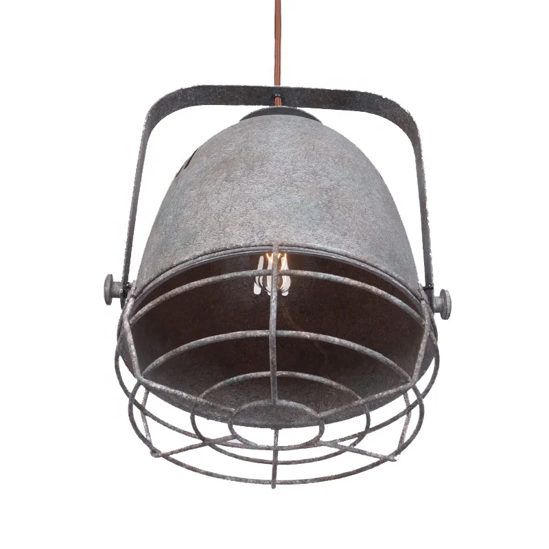 Modern Rustic Iron LED Lantern Kitchen Lamp Vintage Industrial Chandelier Pendant Lights