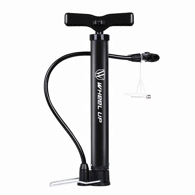 WHEEL UP Wholesale Bicycle Accessories Aluminum 120PSI Foot Pump Portable Mini Bike Air Pump