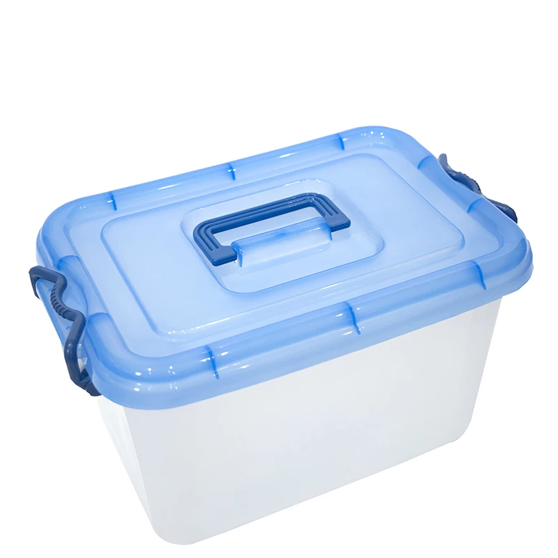 6L PP plastic small hard storage organizer container box with handle