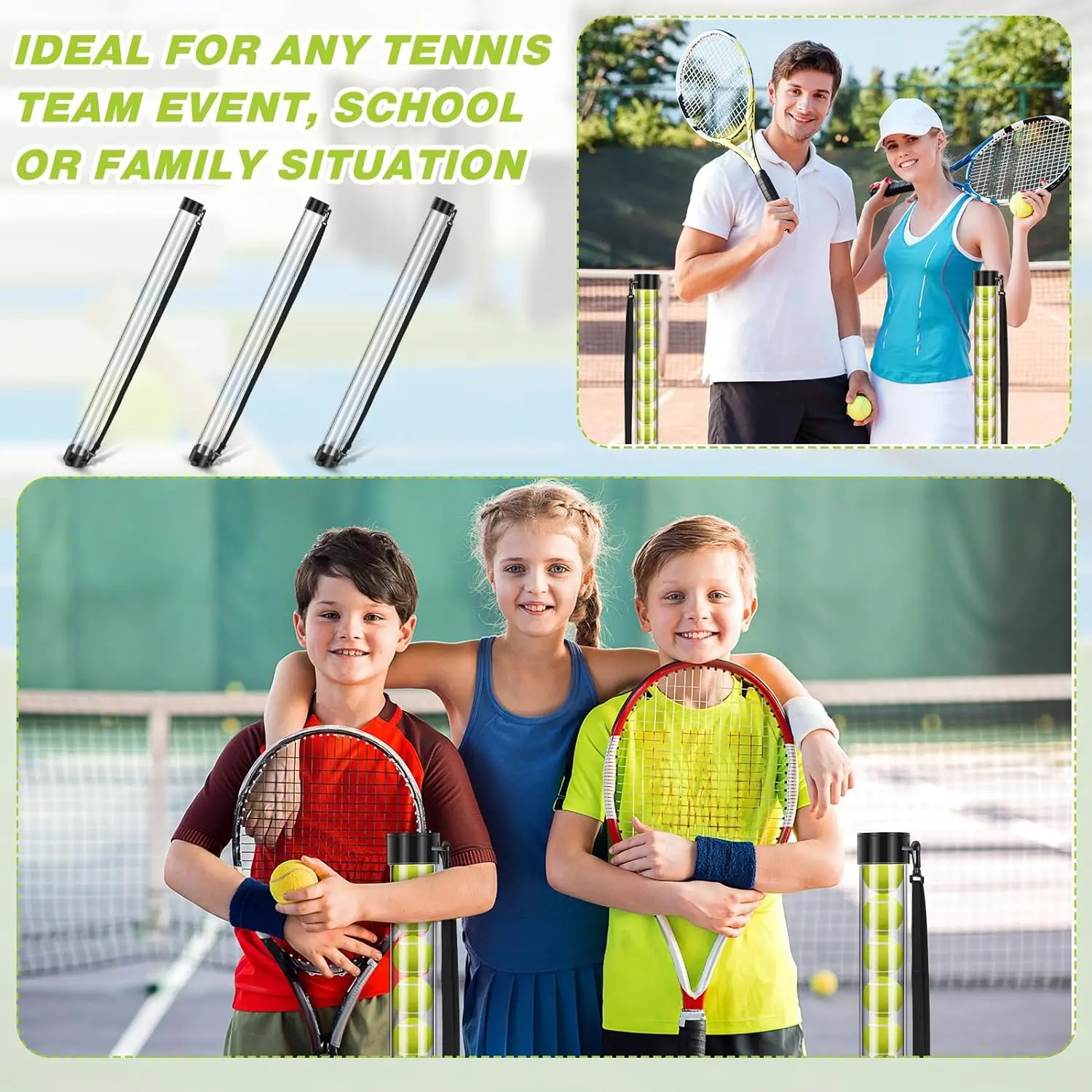 Recogida de tenis con capacidad para 18 ball collector tennis ball holder  tenis con tirantes de tenis