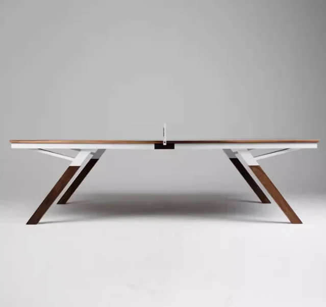 High end solid wood indoor entertainment table for table tennis