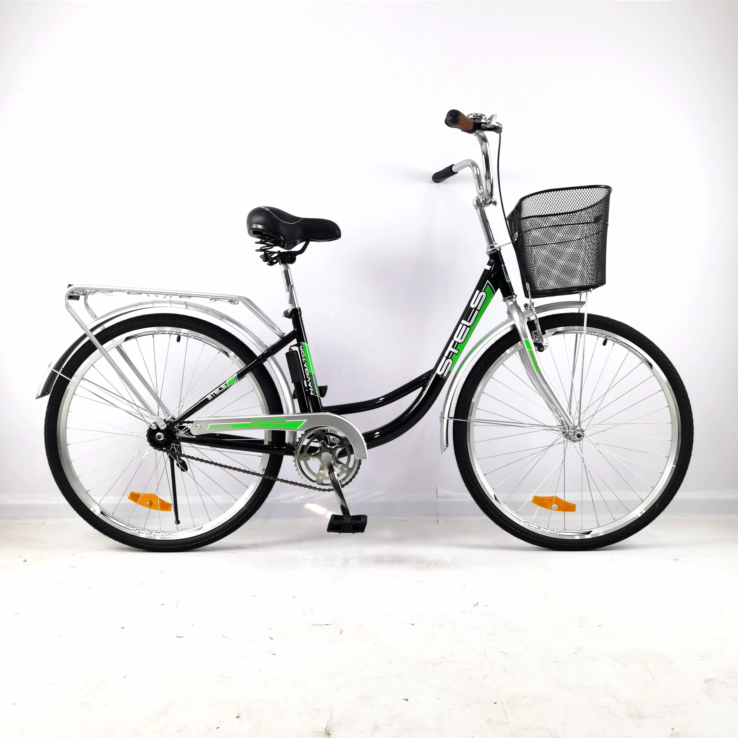 Women Bicycles 24 inch Ladies Bike City Bike High Carbon Steel China Ordinary Street Set TIA Training Frame Wheels  Gross Double