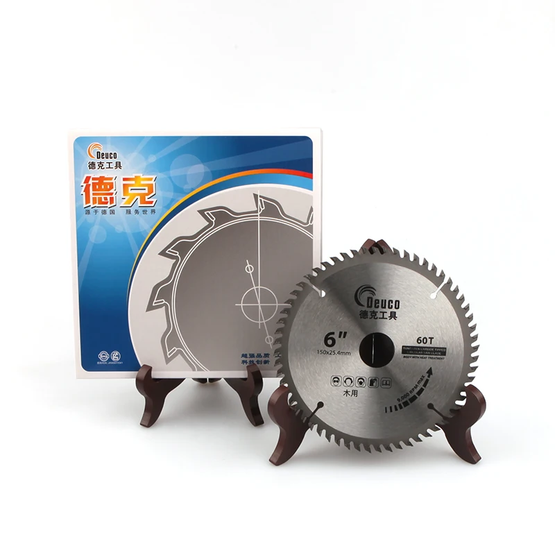 DEUCO Hot Sale YG8 Tips 6in 150mm*60T TCT Circular Saw Blade For Wood Cutting