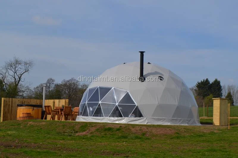  Планетарий 4 человек холст геодезический купол иглу купольная палатка сделанная на заказ Винил Прозрачная большой для продажи