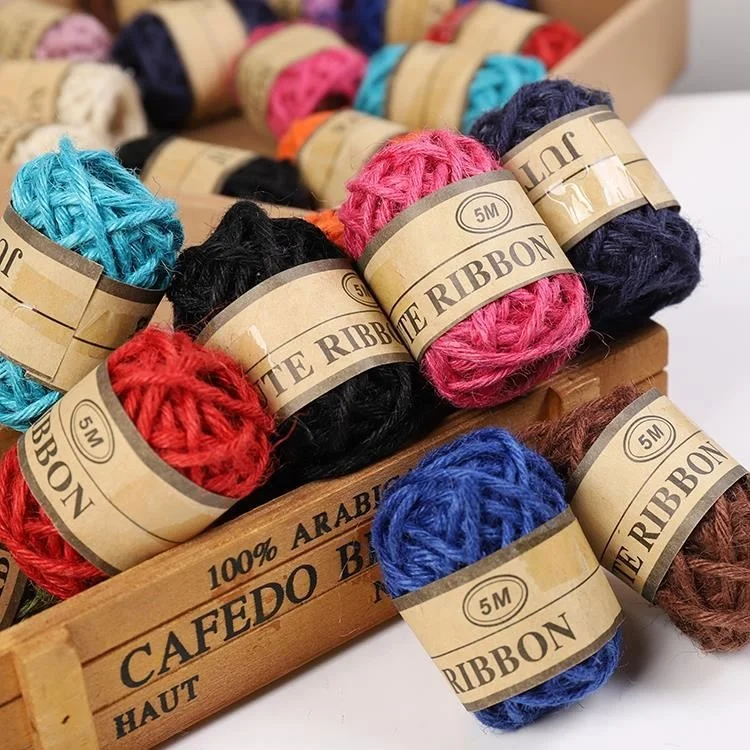 
24PCS Sisal Twine 3mm 3ply Colorful Jute Twine Rope Jute Cord String for Crafts/DIY Artworks/Gift Box Vase Wrapping Twine 