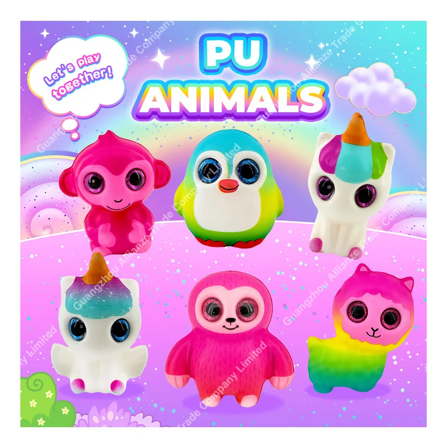 6 шт. мягкие мини-игрушки для животных