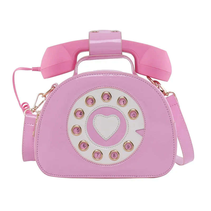 Wholesale Women Crossbody Telephone Shaped Handbags Creative Cute Girls Cellphone Purse Shoulder Bags