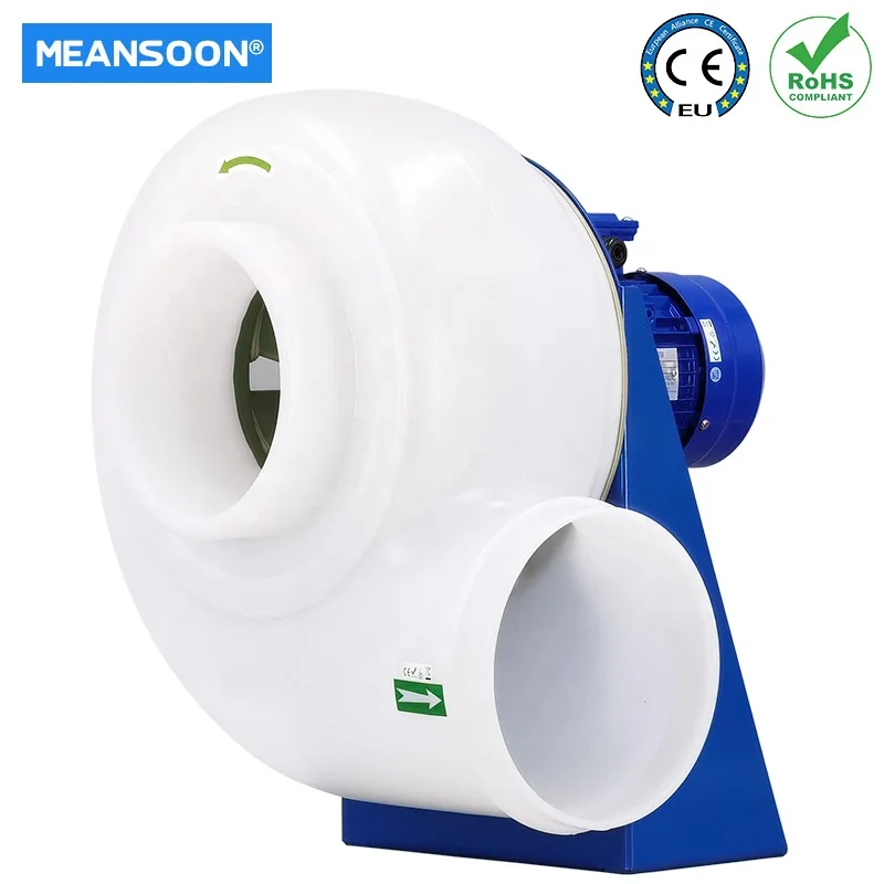 MPCF-200-B4T Anti-acid plastic chemical laboratory fume hood exhaust blower