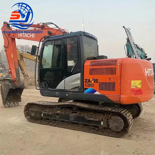 Good Quality Hitachi Zx130h Medium Excavator Used Original Zaxis 130-5a Hydraulic Crawler Excavators 13 Tons Zx130