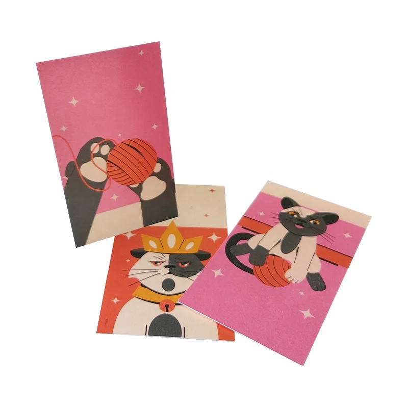 Wholesale Low Cost Pet Theme Printed Gifts Card Durable Festival Gifts Paper Cards All Occasion Logo/Pattern Custom Gifts Cards