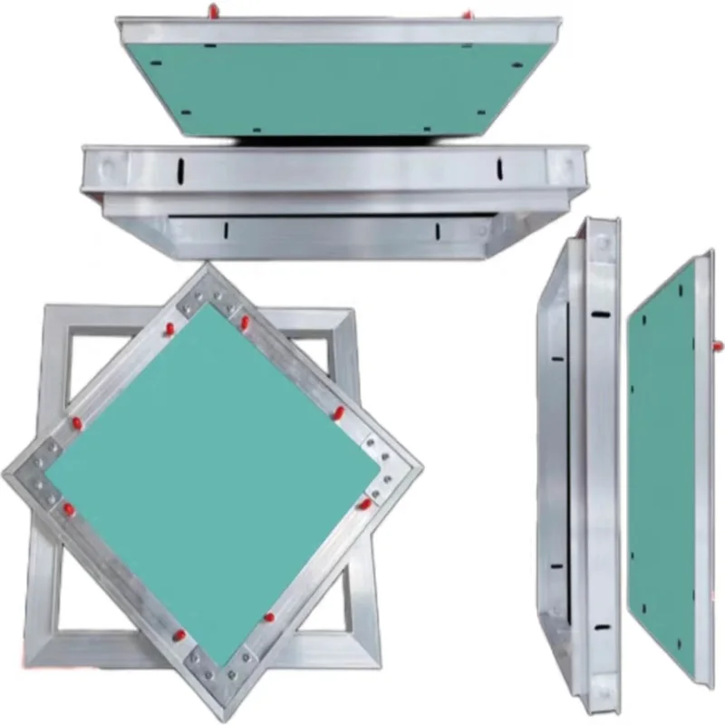 Implicit form Gypsum Board Access Port for  HVAC System Servicing