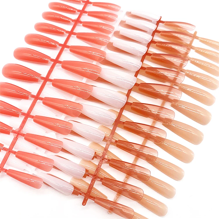 New product professional no c curve long coffin color nail tip wholesale for acrylic