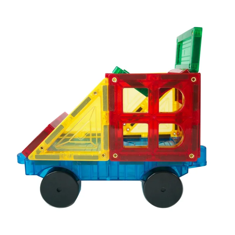 2022 Newest Colorful Kids Supermarket Toy Sets 40pcs Castle Magnetic Building Blocks Bricks