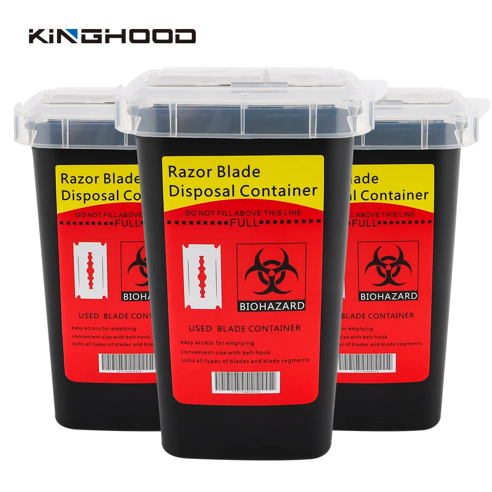 Контейнер-диспенсер для лезвий, контейнер для утилизации лезвий, контейнер для резака, коробка для хранения лезвий для парикмахерской, салона, дома, США