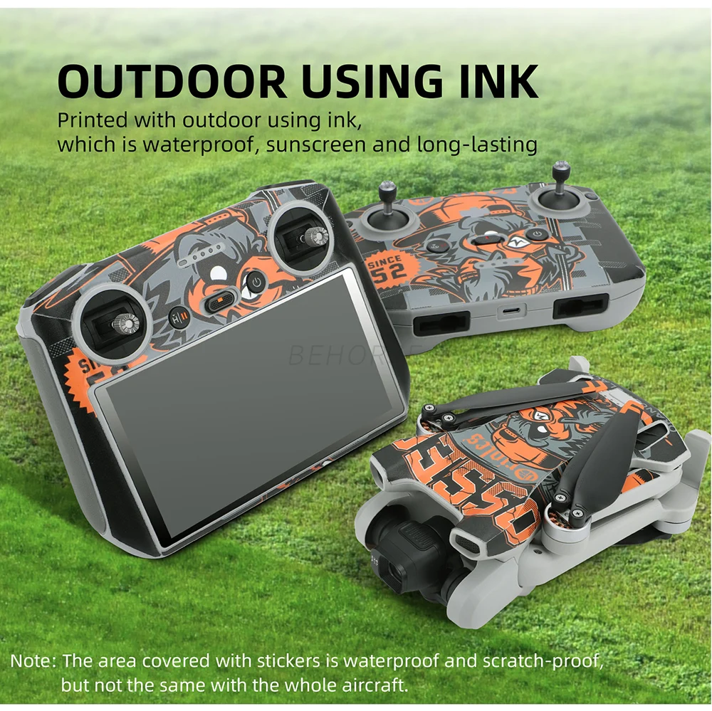 Skin Sticker Body Protective Decal Film Controller Dustproof Scratchproof Stickers Drone Accessories For DJI Mini 3/RC/RC-N1