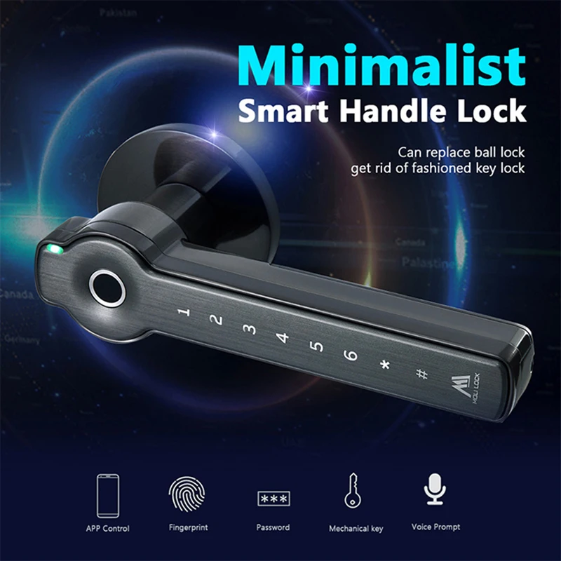 smart pass key zigbee bluetooth gateway APP remote authorization apartment fingerprint spherical lock