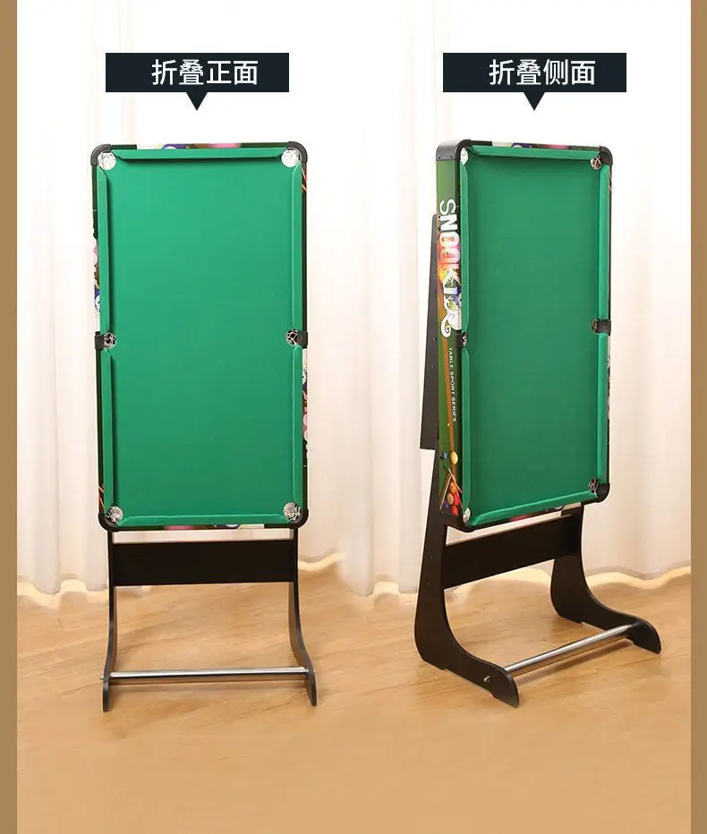 Folding Billiard Mini Pool Table Top Games with 16 Pool Balls 2 Cues 1 Triangle Rack 2 Chalks 1 Table Brush