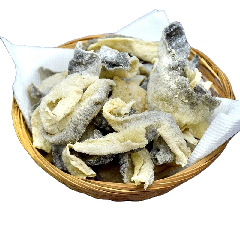 Закуска из рыбной кожи/хрустящее соленое яйцо, закуска из рыбьей кожи, морепродукты/Vivian Ha + 84 33 88 20 462