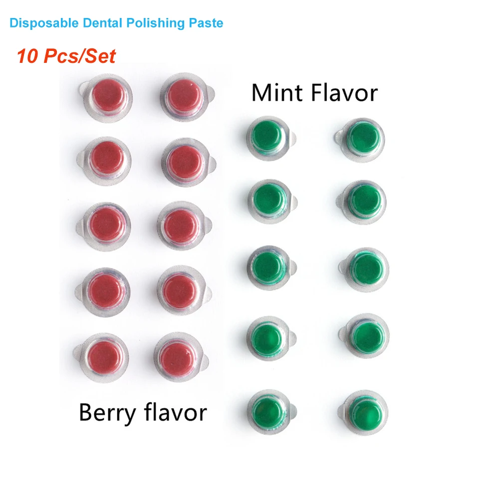 Полировальная паста Orthdent 10 шт./компл., одноразовые материалы для отбеливания зубов, с ароматом мятных ягод, стоматология, лабораторные инструменты, расходные материалы