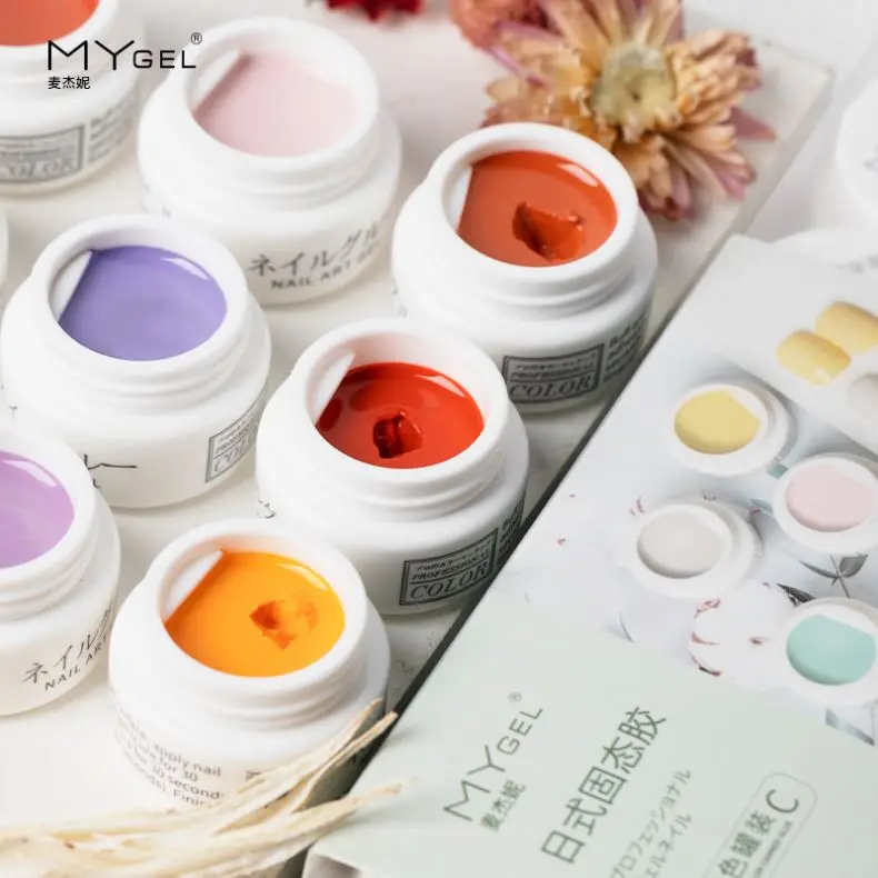 New Nail Trend solid cream gel polish Art Designs Hot Sale Soak Off UV LED Ink Color Varnish Gel Nail Polish Lacquer.