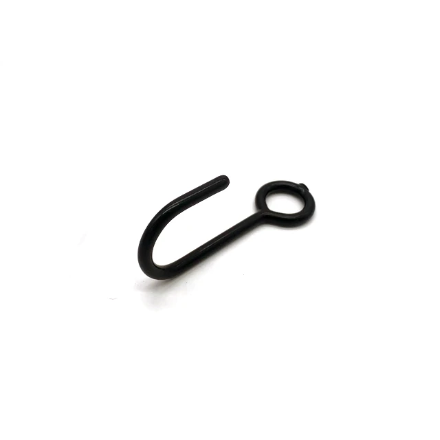 OEM Customized Black Metal Hanging Snap Wire Hook