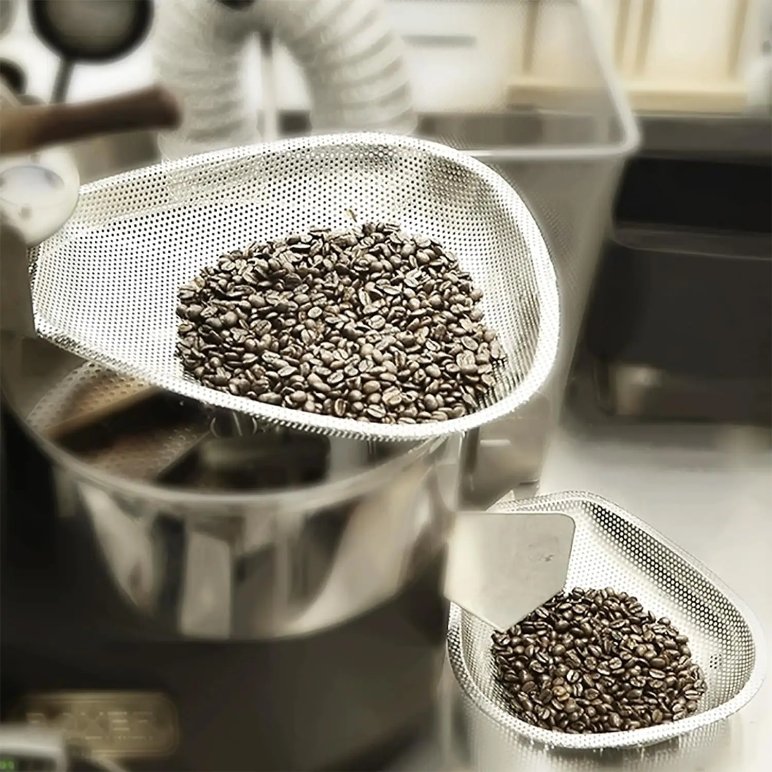 Coffee Bean Cooler or Roasting Cooling Machine or Dustpan-Shaped Stainless Steel Net Heat Dissipating Bean Net