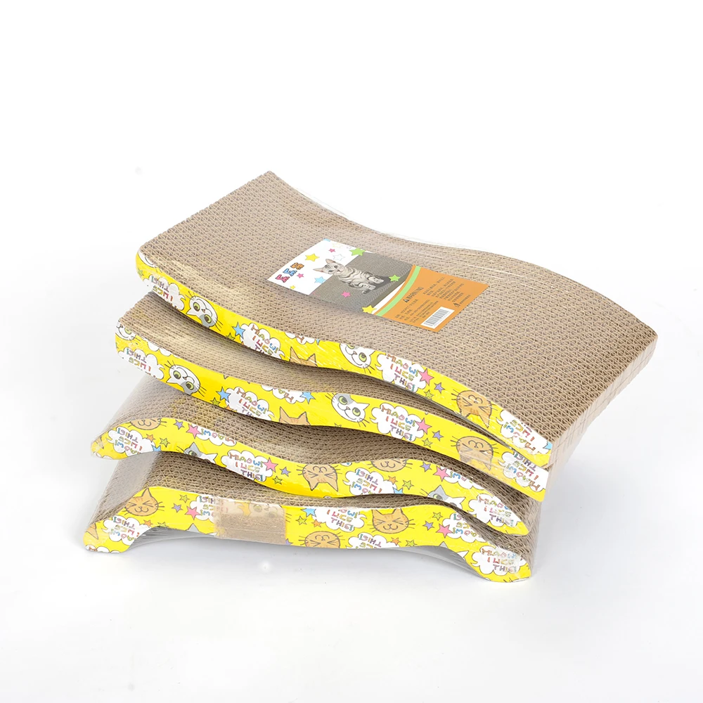 Wholesale Pet Sisal Corrugated Toy Cat Scratch Board Pad Scratcher