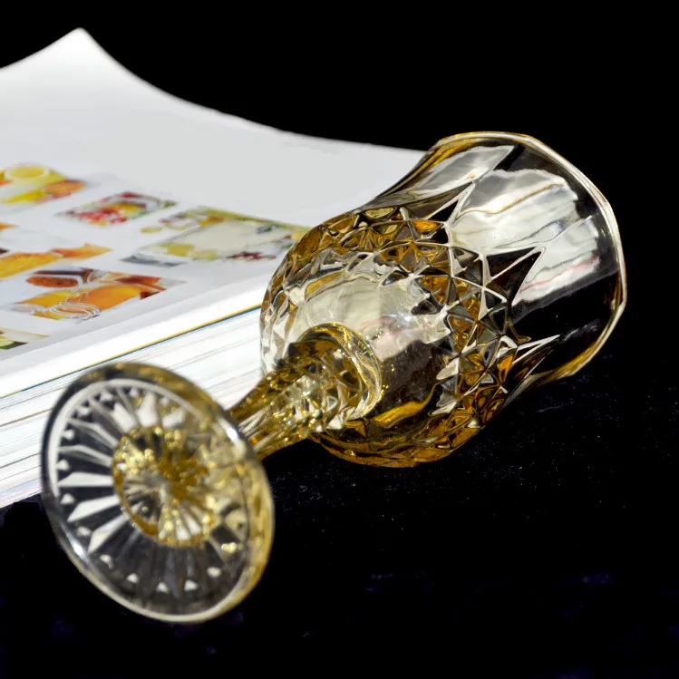
wine glass manufacturers direct marketing goblet rim drinking glasses gold wine 