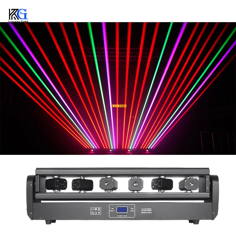 High Quality High-Power DMX Stage RGBW Six Eye Laser Mobile Head For Party Wedding Stage