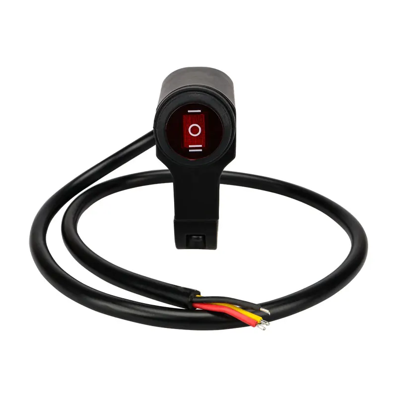 Waterproof 12V Motorcycle  Handlebar Switches Motorbike Headlight Hazard Brake Fog Lights ON-OFF-ON Switch