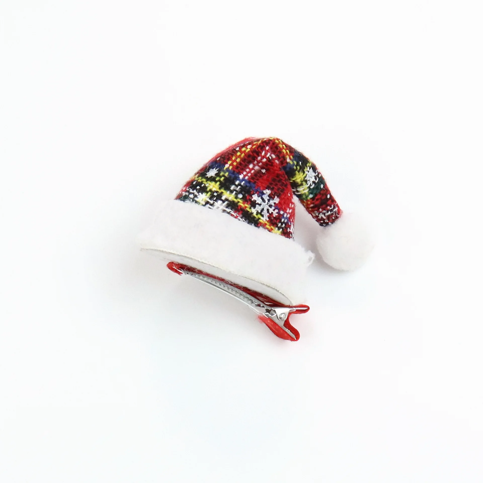 B.PHNE  Christmas  Doll Hair Accessories Bow Hat Deer Santa Claus Hair Clip for Girls Toddlers