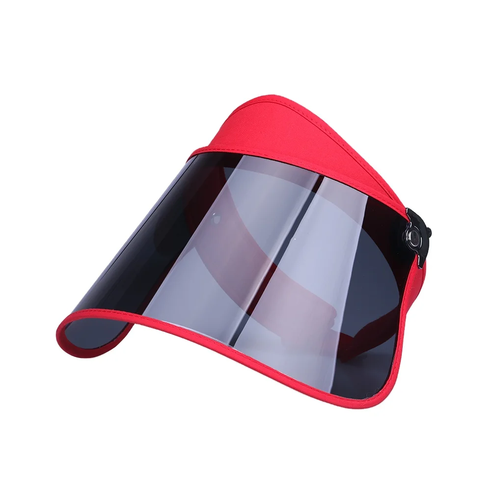 Polarizing visor caps male summer outdoor fishing bike helmet with large PVC sun visor hat