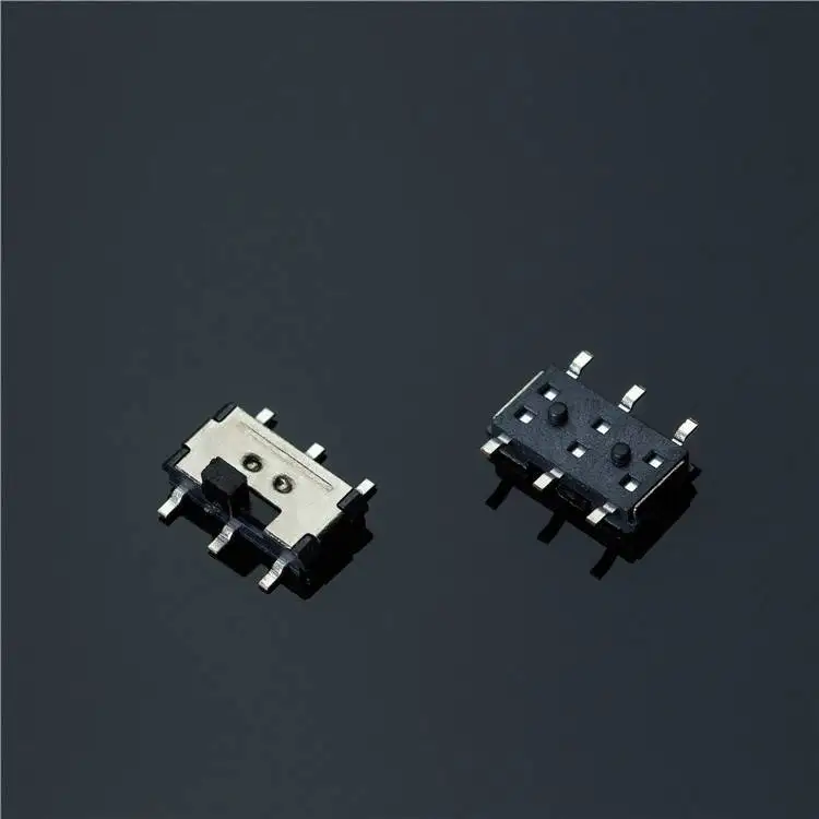 Miniature Slide switch 2 steps operating functions switch 6 pins slide switch SMT LY-SS08