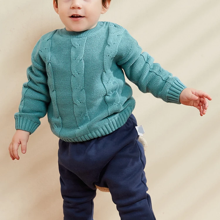
Winter new product baby girls boys warm knitted pullover sweater 