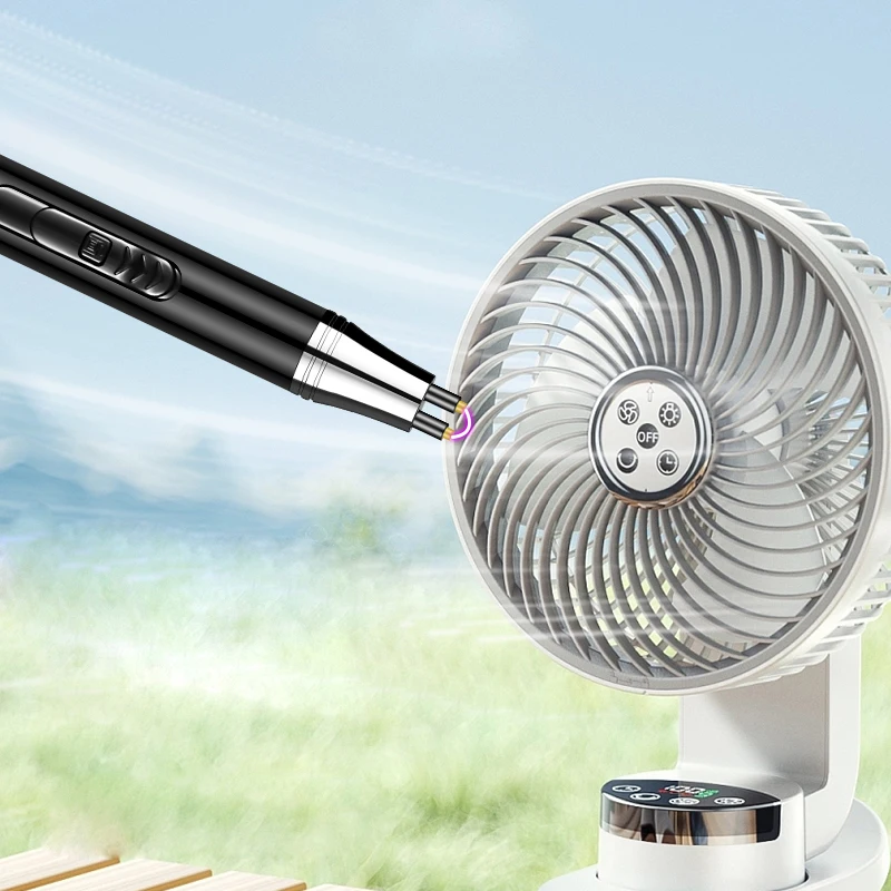 2024 New Free sample USB Electric Lighters Windproof USB Rechargeable Touch Windproof Cigarette Accessories Electric Lighter