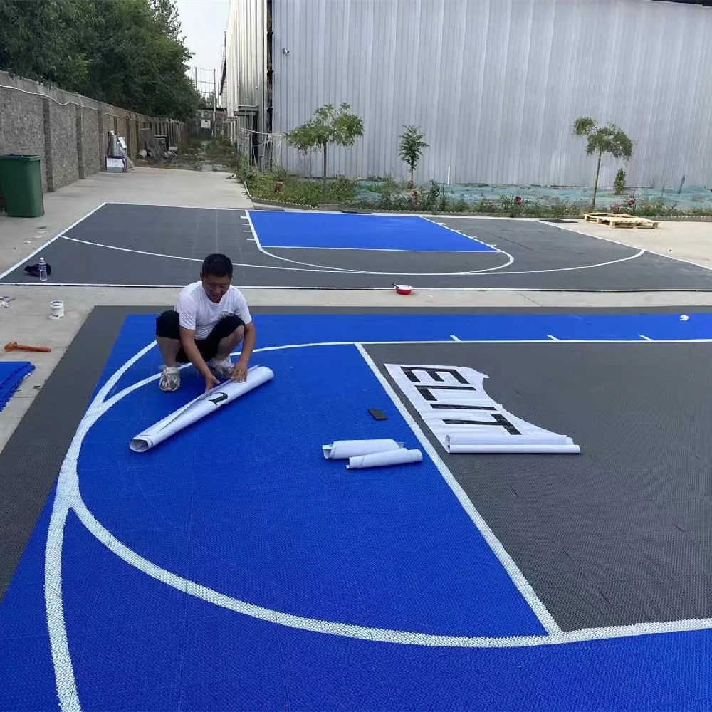 Одобрено FIBA, соединение 100%, мягкая полипропиленовая спортивная площадка, напольное покрытие для баскетбольной площадки