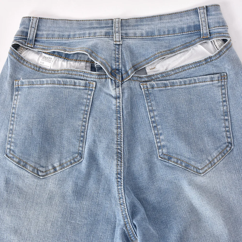 Take A Peek Boutique Clothing Sexy Back Hollow Cut Out High Waist Stretchy Skinny New Denim Jeans Women